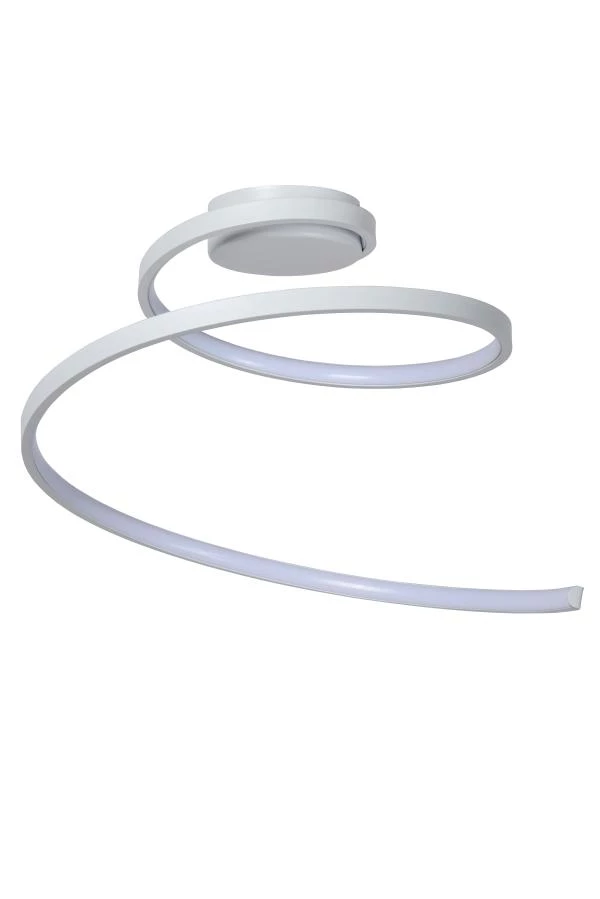 Lucide MAXENCE - Plafonnière - Ø 46 cm - LED 3 StepDim - 1x24W 3000K - Wit - uitgezet